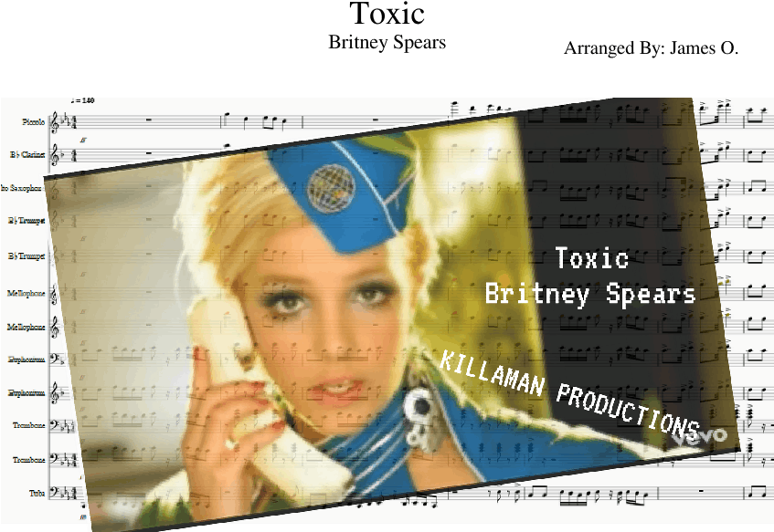 Toxic - Britney Spears Toxic Clipart (850x1100), Png Download