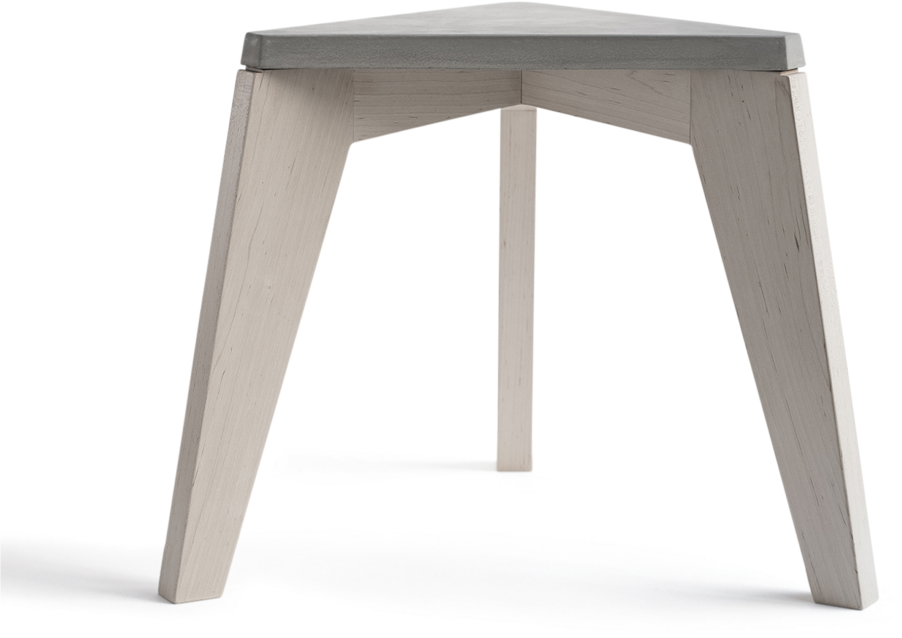 White Oak And Concrete Stool - Writing Desk Clipart (2000x2000), Png Download