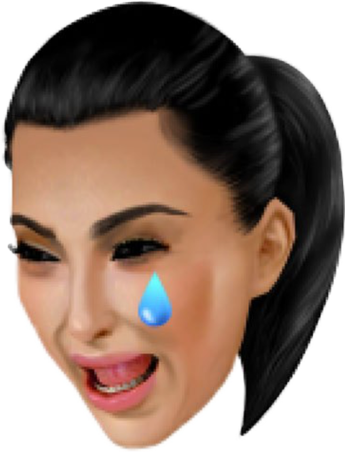 1024 X 1024 1 0 - Kim Crying Face Clipart (1024x1024), Png Download