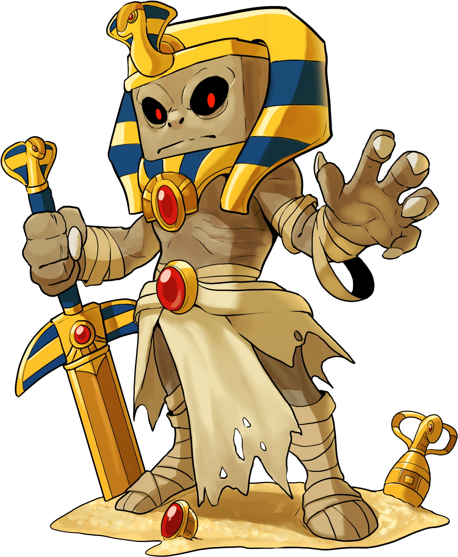 [ Img] The Pharaoh Boss - Cartoon Clipart (2022x2000), Png Download