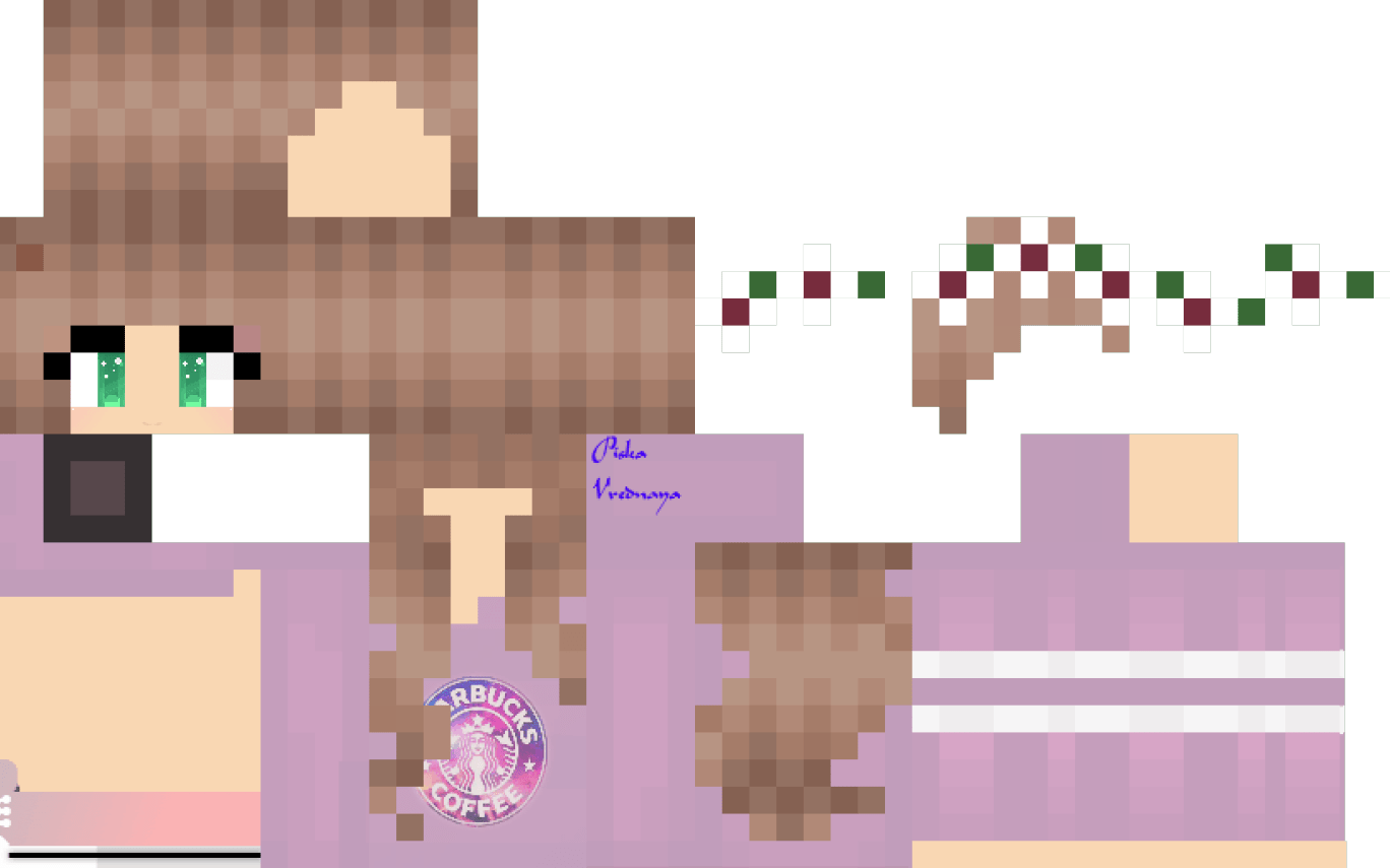 Minecraft Skins For S Crafting - Gambar Skin Minecraft Girl Clipart (1368x855), Png Download