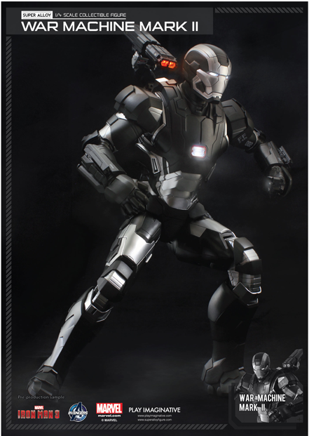 Super Alloy - 1 4 War Machine Clipart (877x620), Png Download