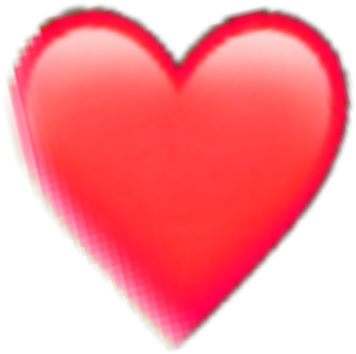 Sticker Red Heart Iphone Emoji Sticker Random Remixit - Heart Clipart (1773x1773), Png Download