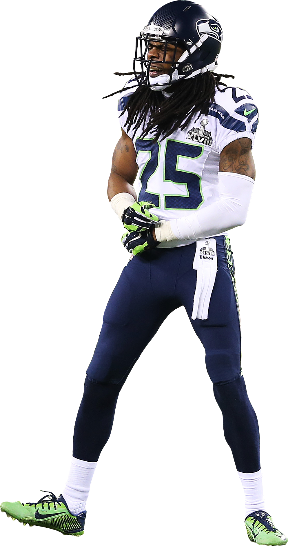 There Are Literally Hundreds If Not Thousands More - Richard Sherman White Background Clipart (994x1884), Png Download