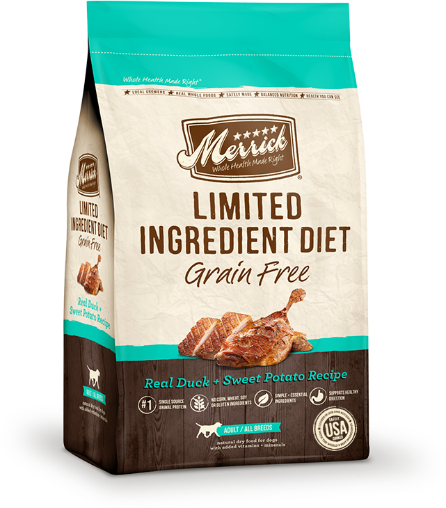 Eligible - Merrick Limited Ingredient Duck Dog Food Clipart (650x748), Png Download