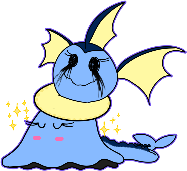 I Always Thought Vaporeon Was Prettier Out Of The First - Cartoon Clipart (1280x853), Png Download