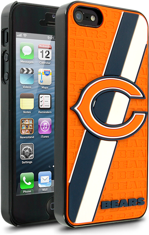 Nfl Chicago Bears Hard Case With Logo For Apple Iphone - Green Bay Packers Phone Case Iphone 5 Clipart (800x800), Png Download