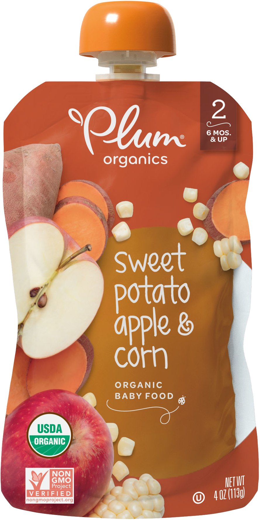 Sweet Potato, Apple & Corn - Baby Food Packaging Clipart (2000x2000), Png Download