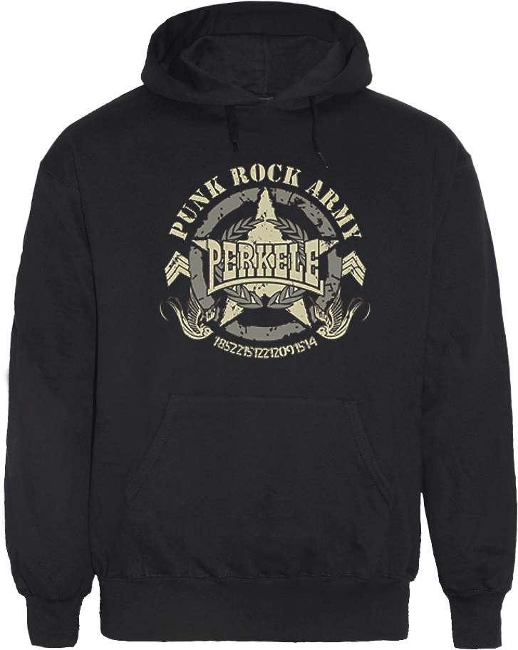 Perkele "punk Rock Army" Kapu / Hooded Clipart (727x912), Png Download