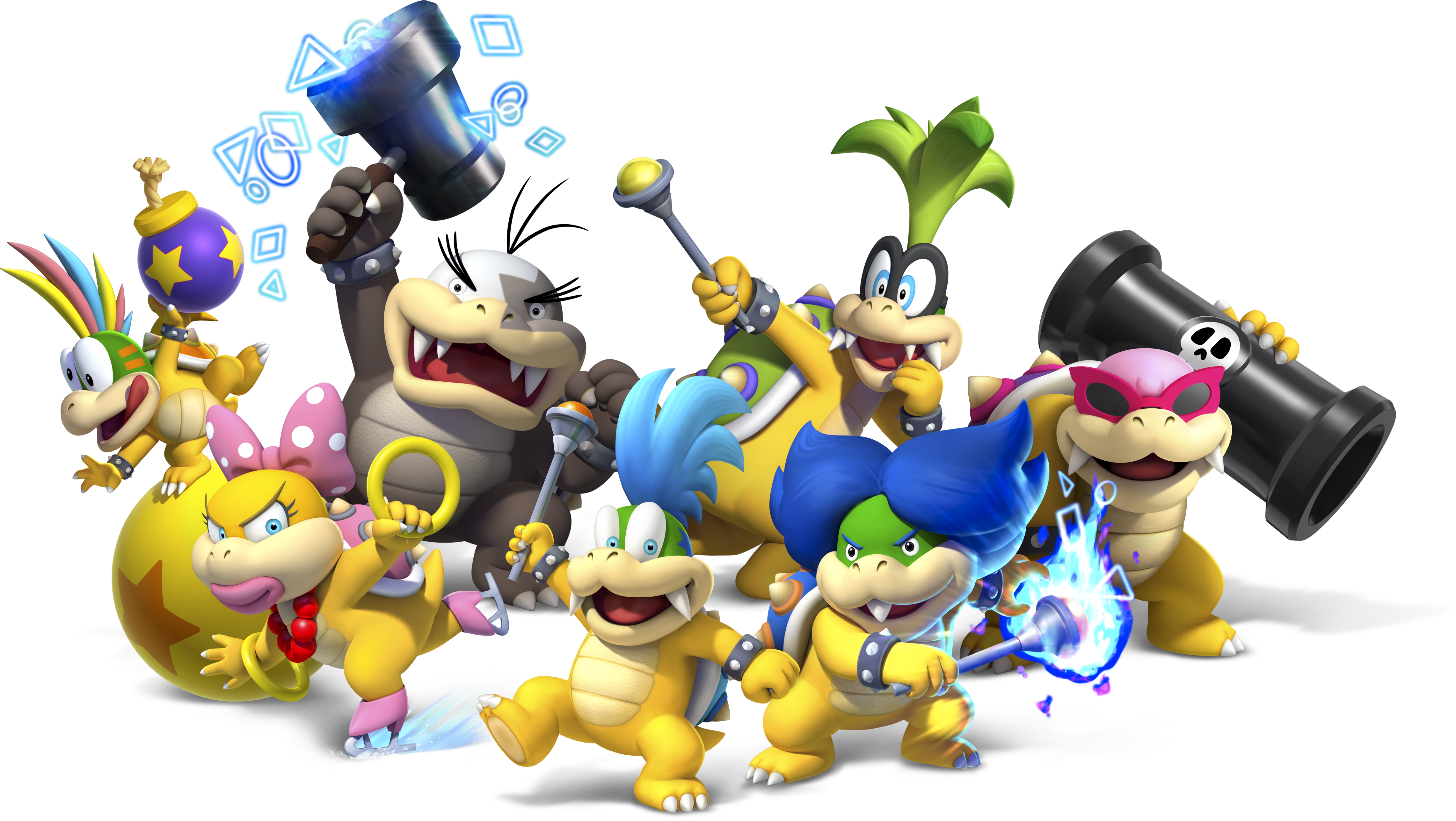 Mario Koopalings Clipart (4568x2577), Png Download
