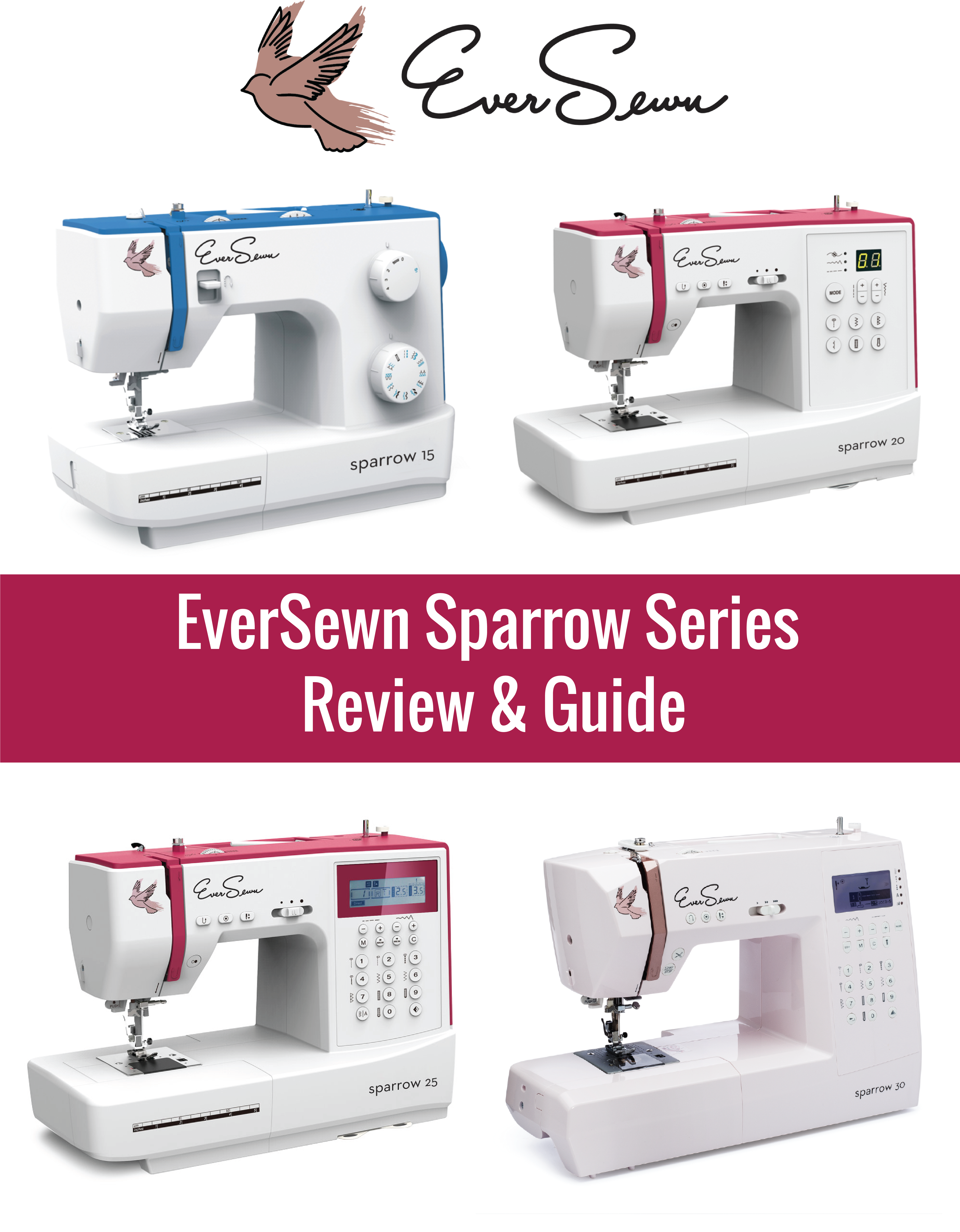 Eversewn Sewing Machine Review - Sewing Machine Clipart (5000x6621), Png Download