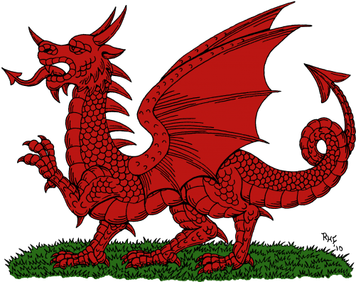 Historic Christmas Ornaments Time Travelling With Kids - Welsh Dragon Clipart (616x616), Png Download