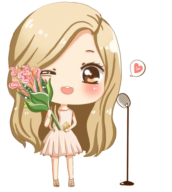 Jessica Snsd Fondo De Pantalla Probably Containing - Cute Chibi Girl Png Clipart (800x800), Png Download