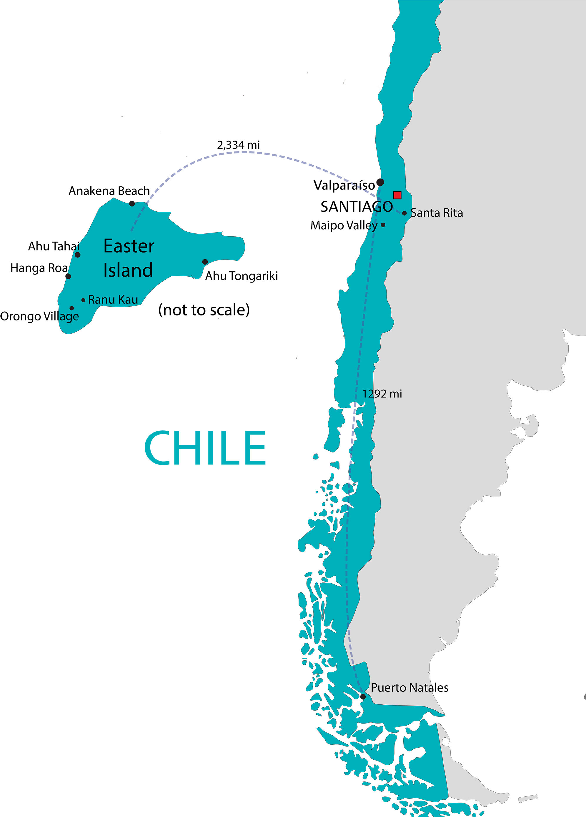 Map Of Chile South America Zoomed The Fund For American - Chile South America Clipart (2000x2778), Png Download