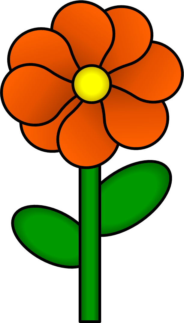 Flower Stem Png - Flower With A Stem Clip Art Transparent Png (613x1078), Png Download
