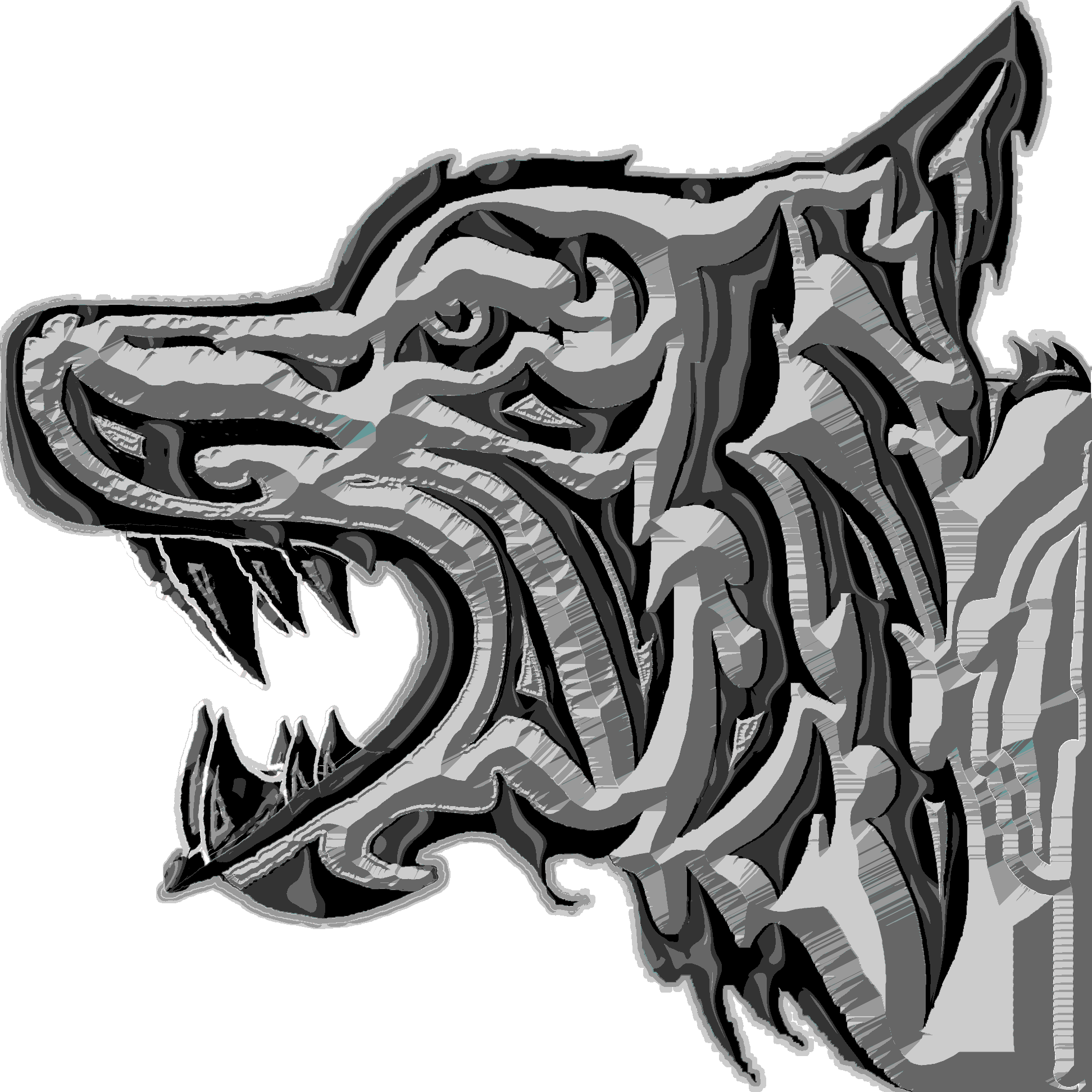 Graywolf - Illustration Clipart (1944x1944), Png Download