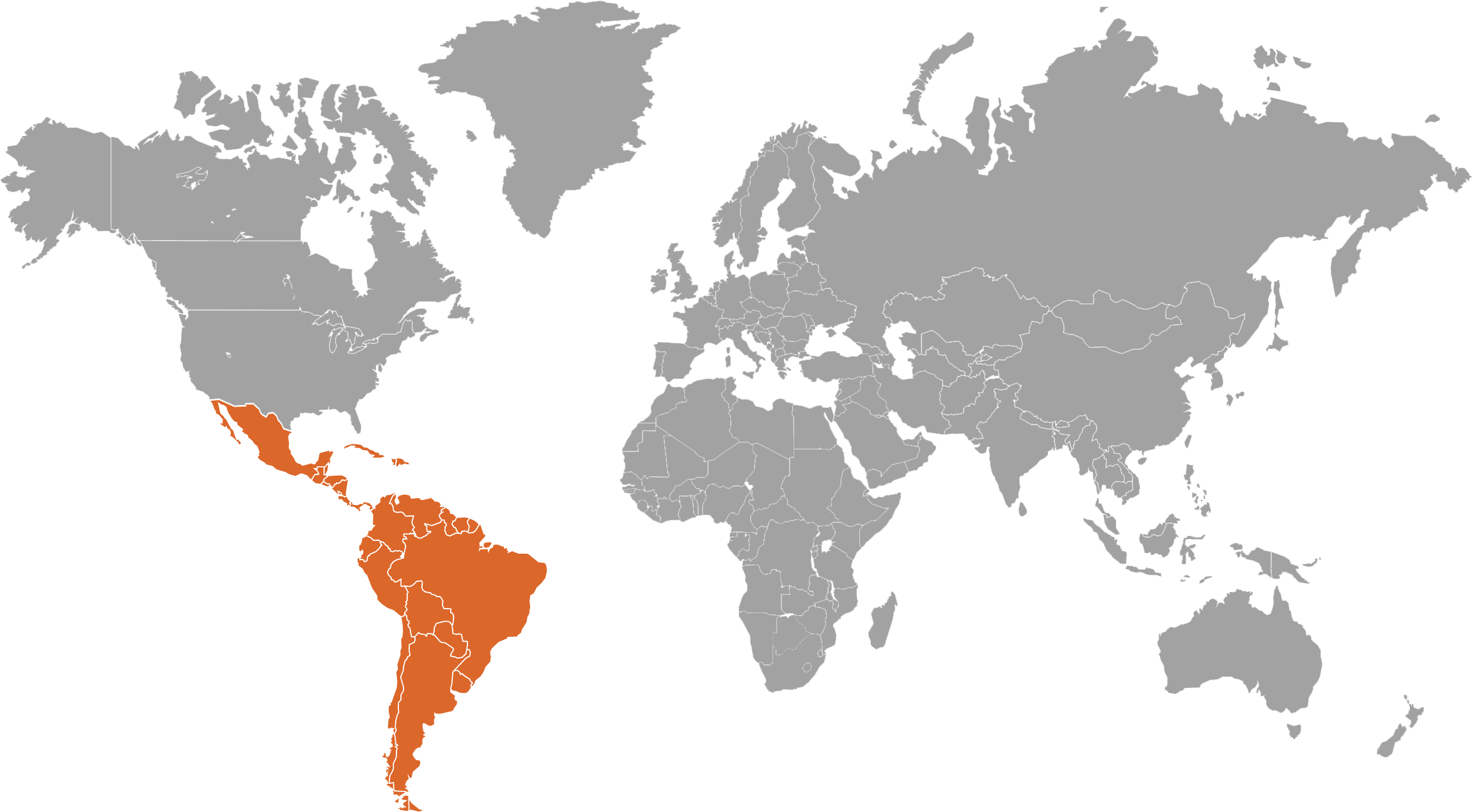 World Map Outline Black Clipart (2401x1349), Png Download