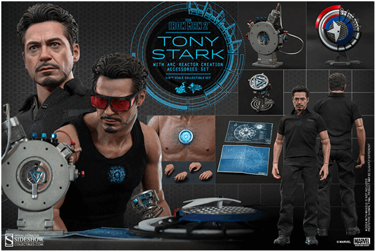 1 Of - Hot Toys Tony Stark Arc Reactor Creation Clipart (600x600), Png Download