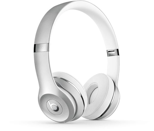 Beats By Dr Dre Solo 2 Silver Clipart (600x600), Png Download