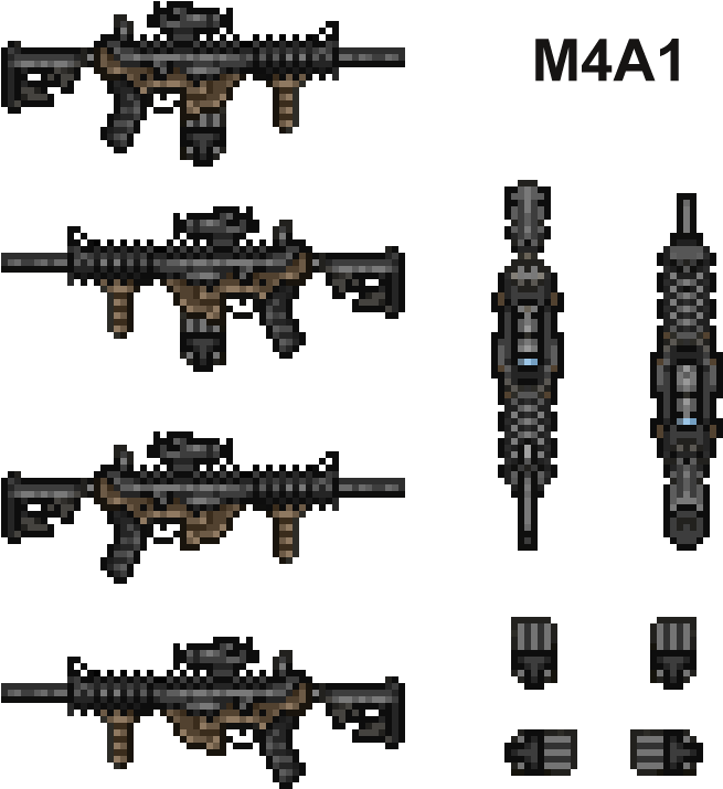 M4 Carbine , Png Download - Ranged Weapon Clipart (655x715), Png Download