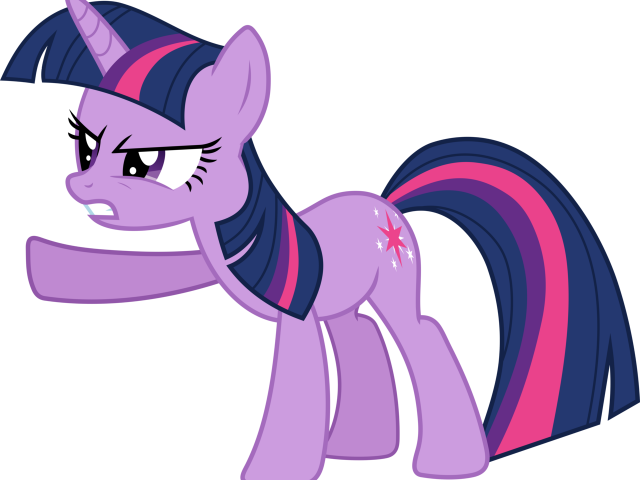 Angry Emoji Clipart Unicorn - My Little Pony Twilight Angry - Png Download (640x480), Png Download