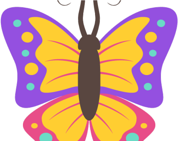 Emoji Clipart Butterfly - Love - Png Download (640x480), Png Download