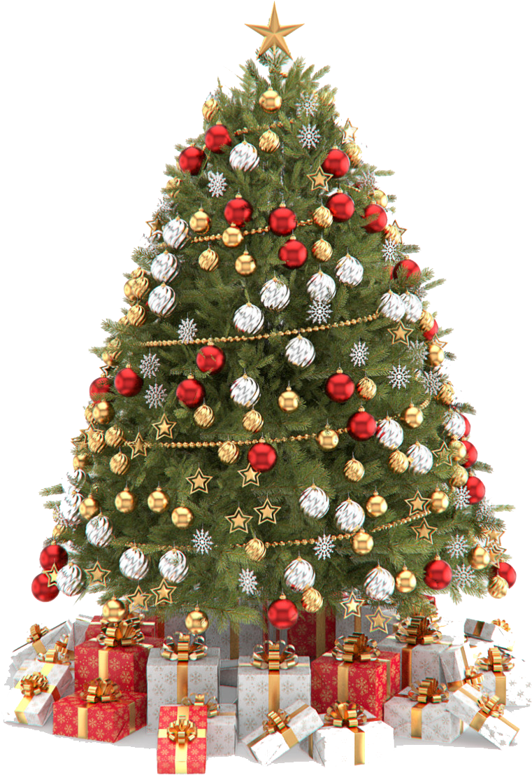 Christmas Tree - Transparent Background Christmas Tree Png Clipart (1200x1200), Png Download