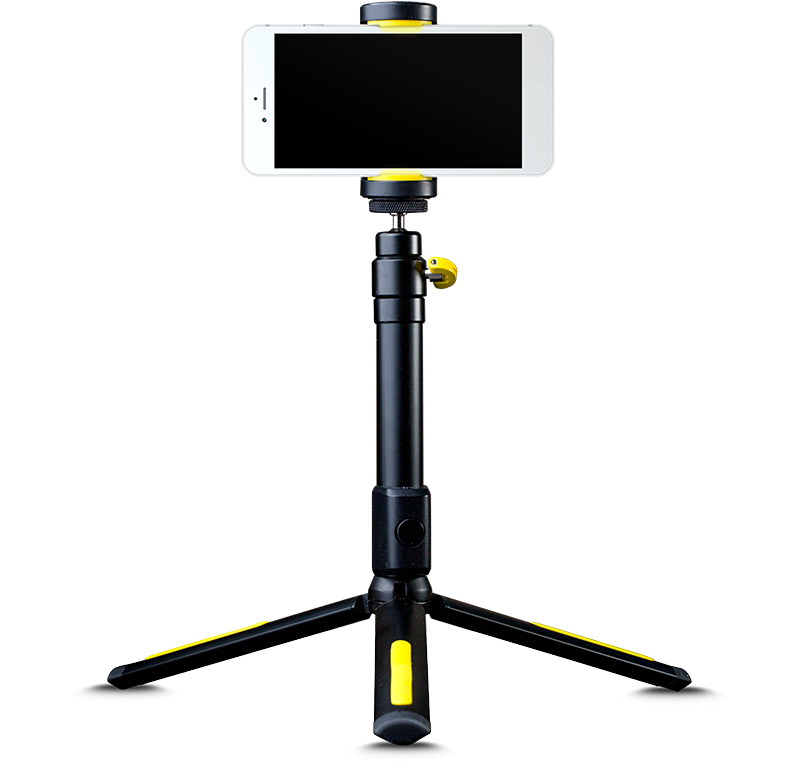 Tripod Filming Handle Tripod - Selfie Stick Clipart (800x800), Png Download