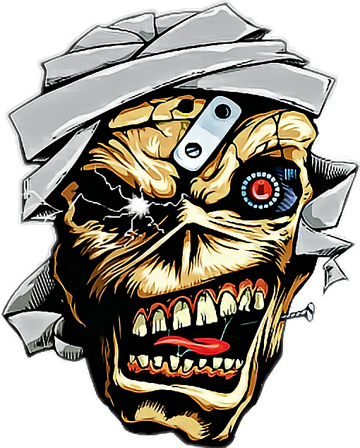 Ironmaiden Sticker - Iron Maiden Eddie Clipart (510x634), Png Download