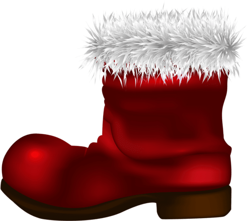 Free Png Santa Claus Boot Png - Santa Claus Boots Png Clipart (850x770), Png Download