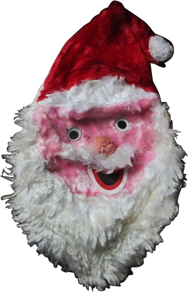 Creepy Pajama Bag Head - Vintage Santa Claus Png Clipart (1023x1023), Png Download