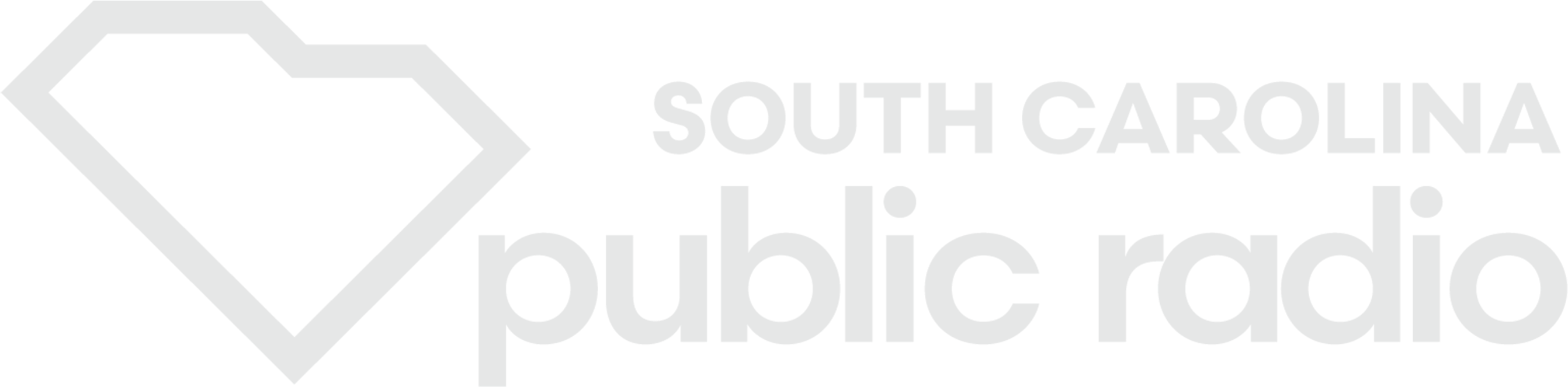 South Carolina Public Radio Logo - Black-and-white Clipart (2902x723), Png Download