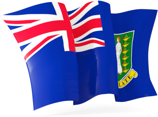 3d British Virgin Islands Flag - Cayman Island Waving Flag Clipart (640x480), Png Download