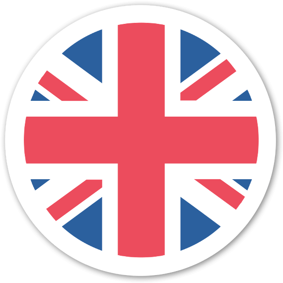 Uk Flag Sticker - English Flag Png Clipart (600x600), Png Download