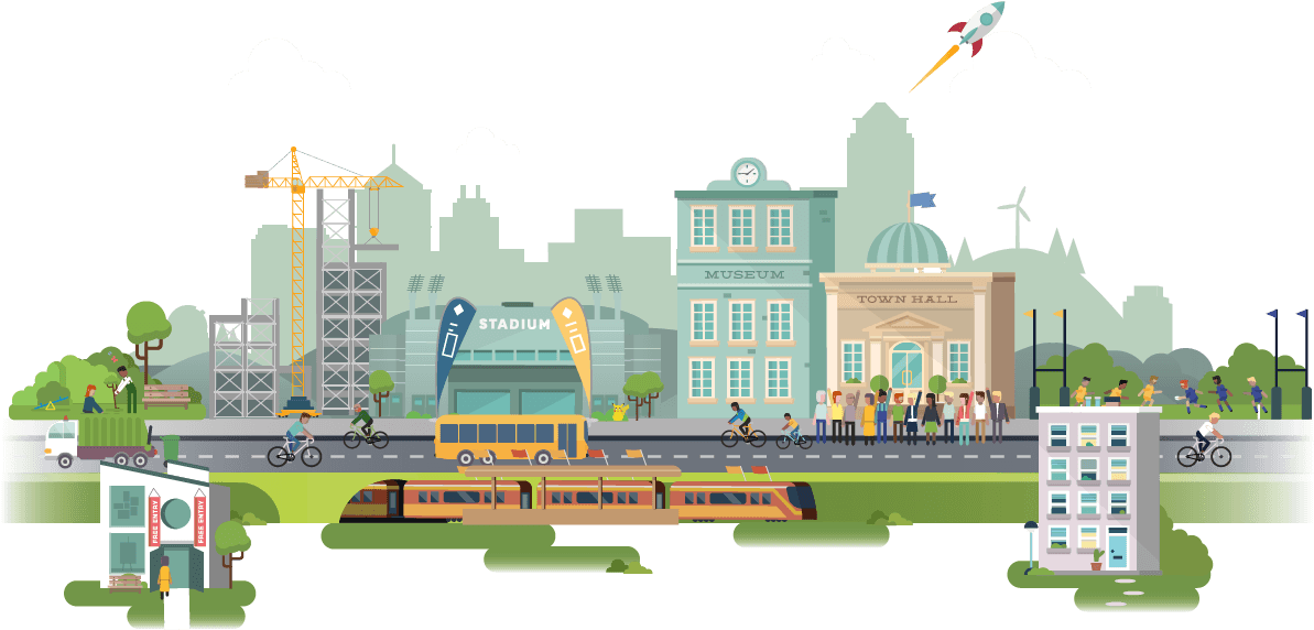 Your City - Metropolitan Area Clipart (1200x630), Png Download