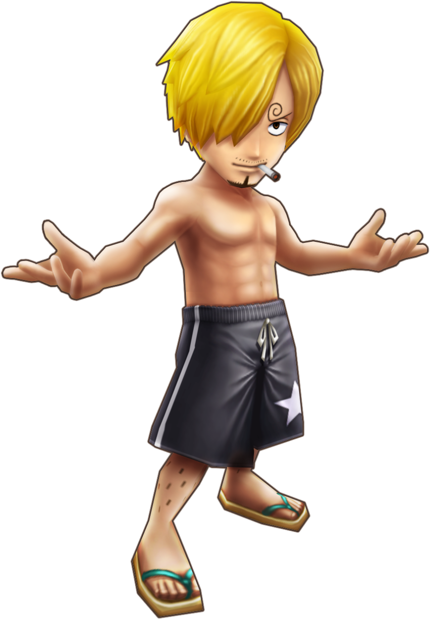 Sanji Swimwear Thousand Storm Clipart (868x1249), Png Download