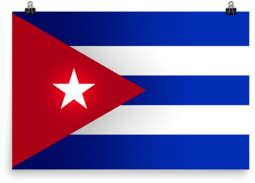 Cuba Flag Wall Art - Flag Clipart (600x600), Png Download