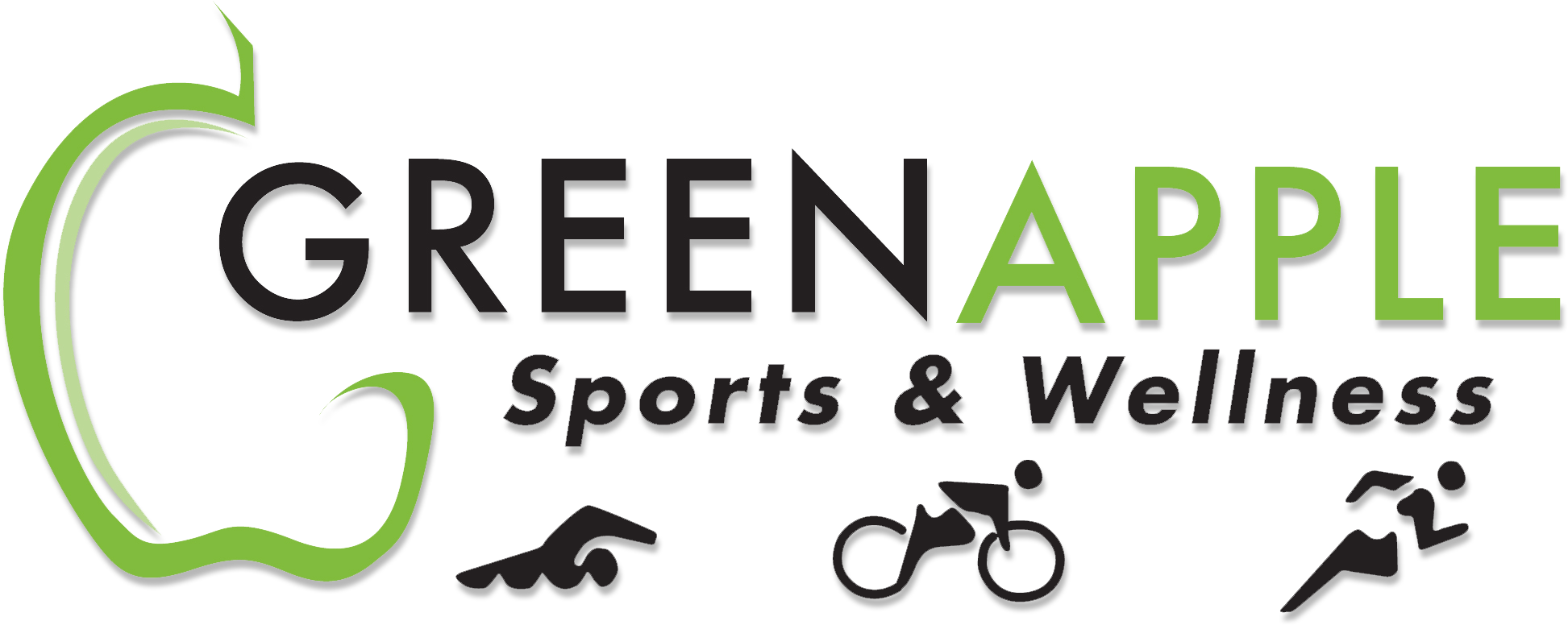 Greenapple Sports & Wellness Logo - Graphic Design Clipart (2000x800), Png Download