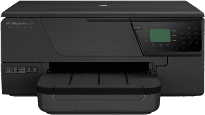 Free Png Download Hp Officejet Pro 3610 Black & White - Electronics Clipart (850x476), Png Download