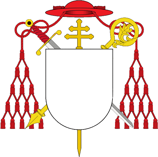 01 Coa Cardinal Prince-archbishop - Coat Of Arms Of A Cardinal Clipart (560x551), Png Download