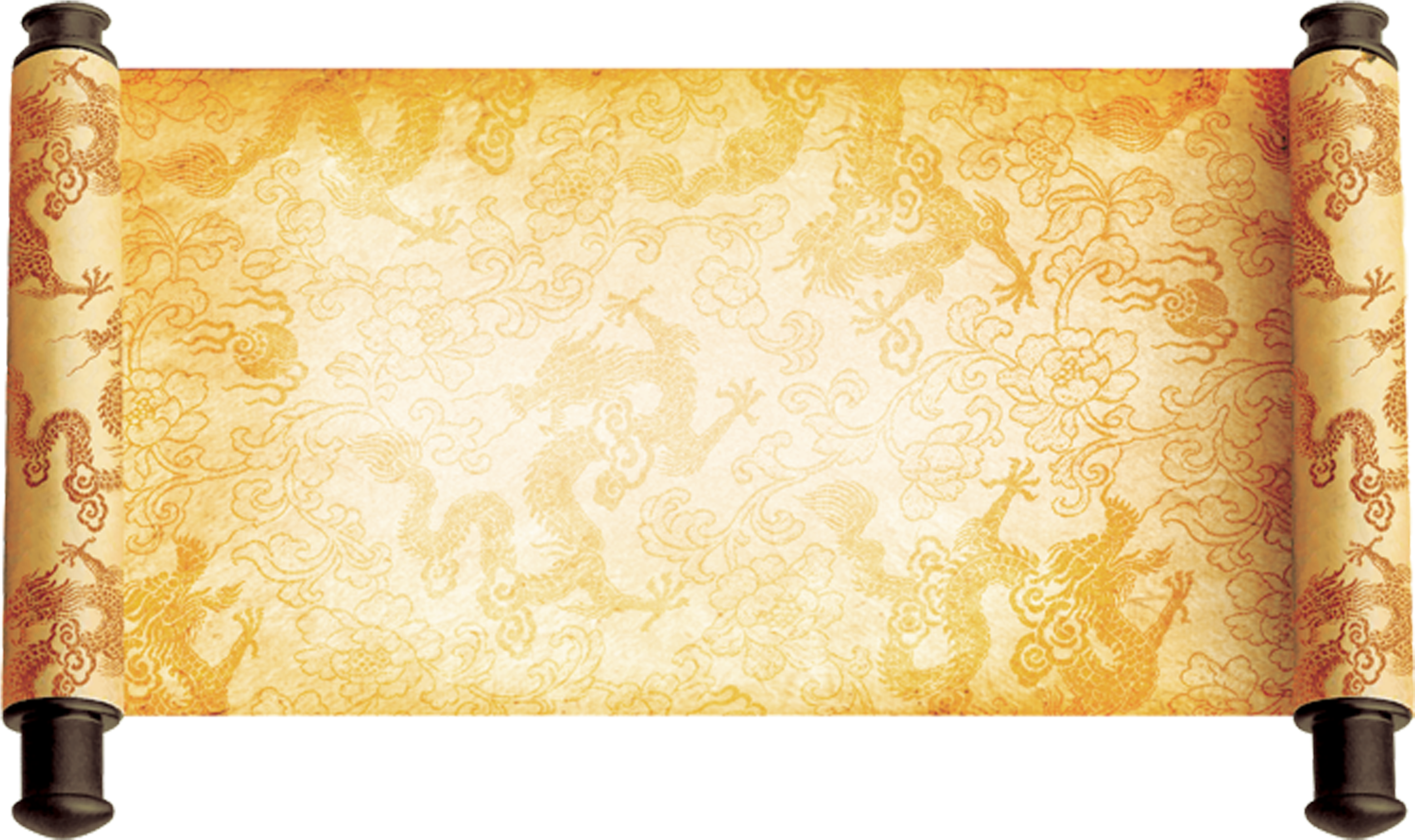 Scroll - 外交 部 Clipart (3543x2127), Png Download