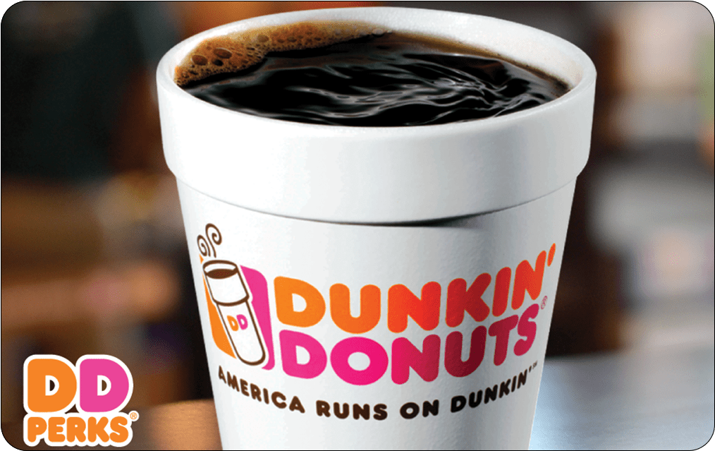 Dunkin Donuts Card - Dunkin Donuts Coffee Clipart (1015x1015), Png Download