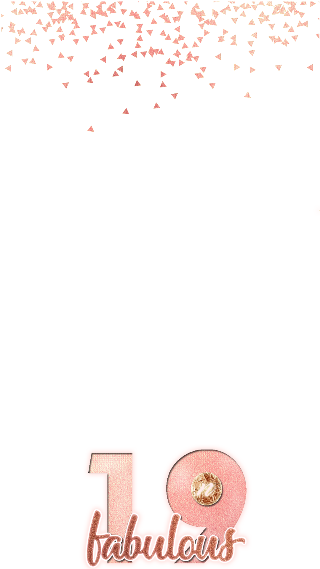 Rose Gold Fabulous 19th - Copper Clipart (1080x1920), Png Download