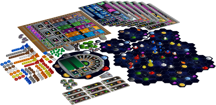 Shoot For The Stars - Gaia Project Board Game Clipart (845x425), Png Download