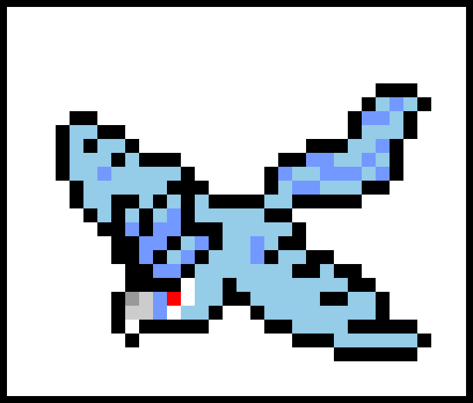 Articuno Pixel Art - Minecraft Articuno Pixel Art Clipart (680x580), Png Download