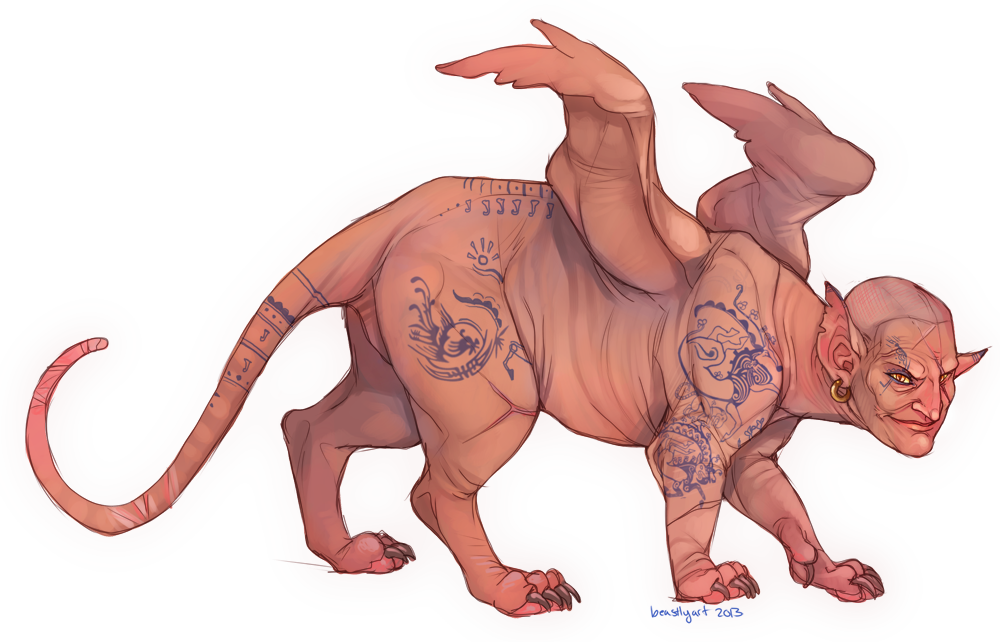 Sphynx Sphinx - Cartoon Clipart (1000x642), Png Download