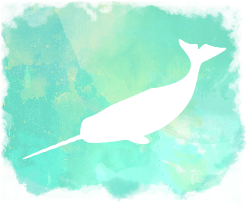 Click And Drag To Re-position The Image, If Desired - Watercolor Narwhals Art Clipart (583x700), Png Download