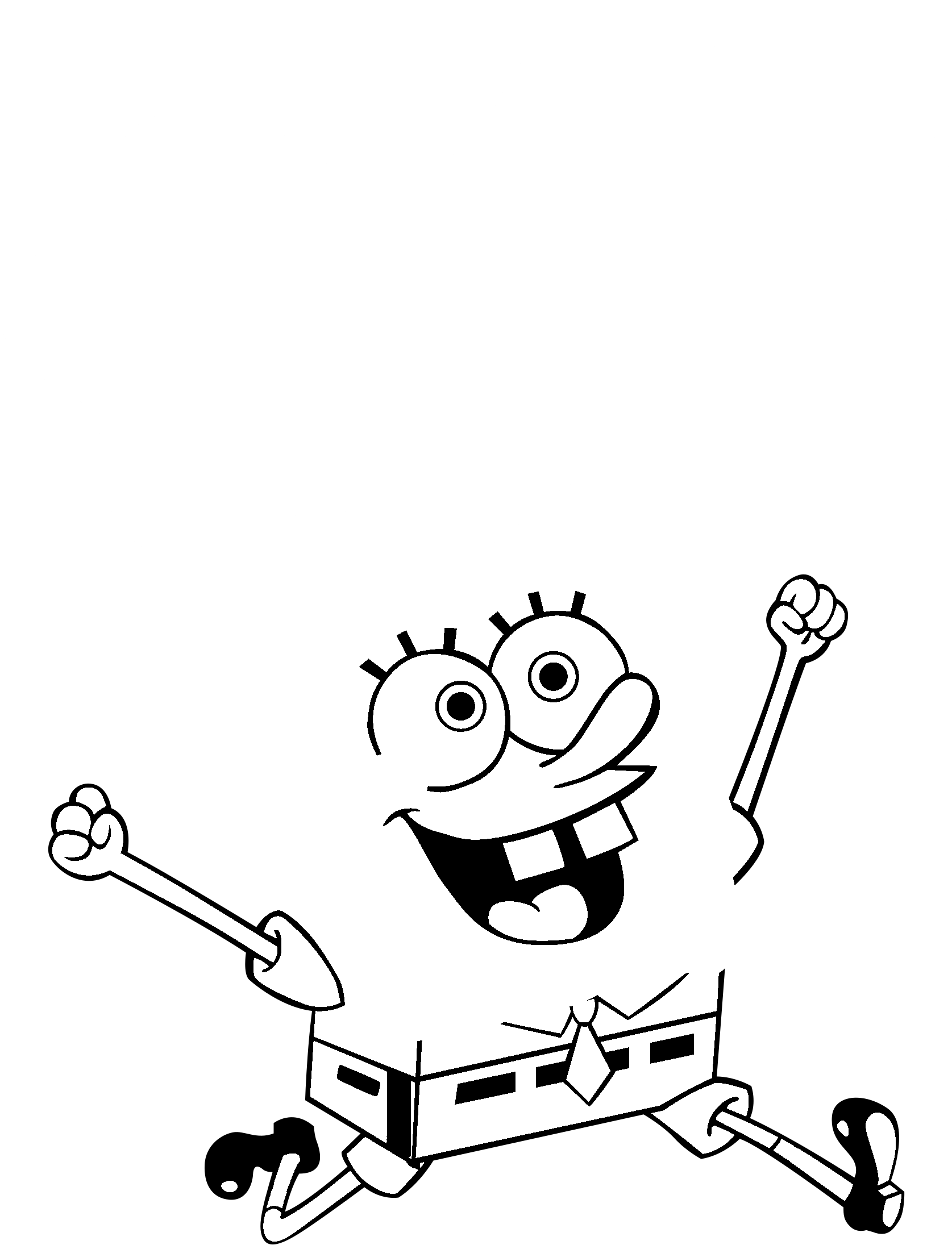 Jpg Stock Spongebob Svg Black And White - Spongebob Squarepants Clipart (2400x2400), Png Download