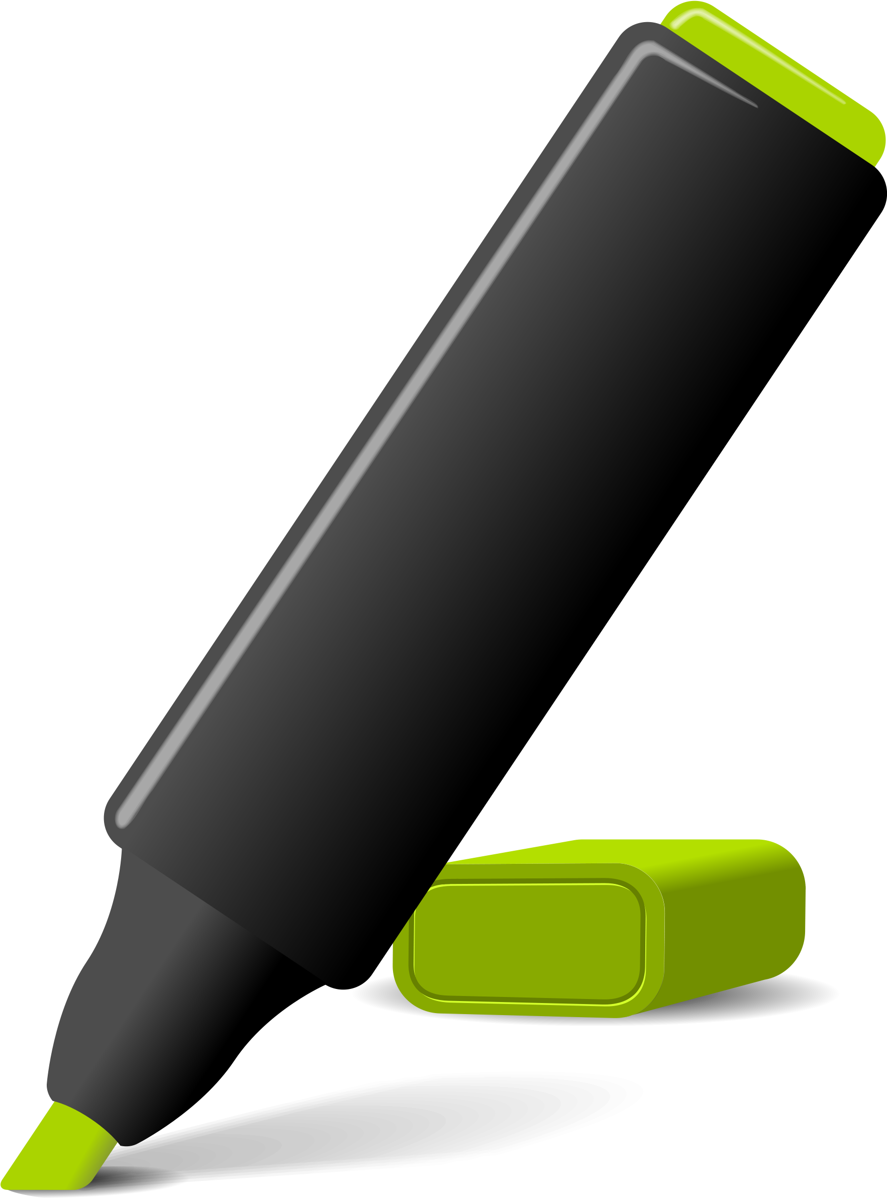 Clipart Info - Textmarker Clipart - Png Download (1764x2400), Png Download