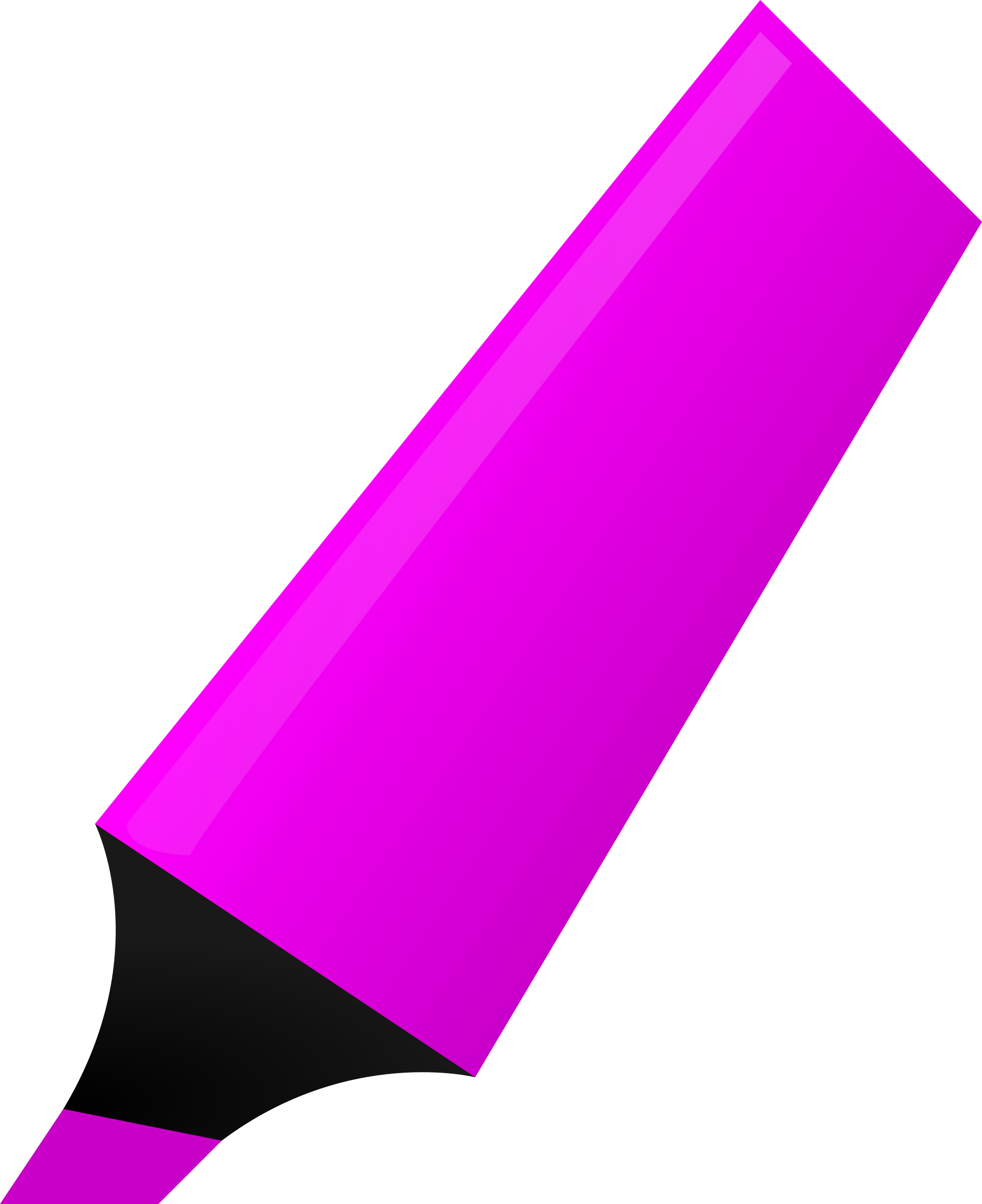 Clip Royalty Free Library Crayola Markers Clipart - Pink Highlighter Clipart - Png Download (1958x2400), Png Download